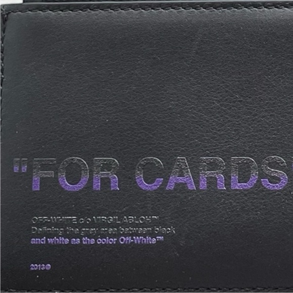Off-White Black and Purple Card Holder - Picture 3 of 13